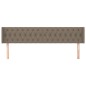 vidaXL Cabecero de tela gris taupe 203x16x78/88 cm vidaXL Cabecero de tela gris taupe 203x16x78/88 cm
