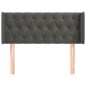 vidaXL Cabecero de terciopelo gris oscuro 103x16x78/88 cm vidaXL Cabecero de terciopelo gris oscuro 103x16x78/88 cm