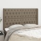 vidaXL Cabecero con orejas de tela gris taupe 163x16x118/128 cm vidaXL Cabecero con orejas de tela gris taupe 163x16x118/128 cm