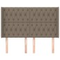 vidaXL Cabecero con orejas de tela gris taupe 163x16x118/128 cm vidaXL Cabecero con orejas de tela gris taupe 163x16x118/128 cm