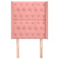 vidaXL Cabecero con orejas de terciopelo rosa 83x16x118/128 cm vidaXL Cabecero con orejas de terciopelo rosa 83x16x118/128 cm