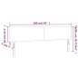 vidaXL Cabecero con LED de terciopelo negro 160x5x78/88 cm vidaXL Cabecero con LED de terciopelo negro 160x5x78/88 cm