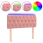 vidaXL Cabecero con LED de terciopelo rosa 90x7x78/88 cm vidaXL Cabecero con LED de terciopelo rosa 90x7x78/88 cm