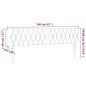 vidaXL Cabecero con LED de terciopelo negro 160x7x78/88 cm