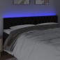 vidaXL Cabecero con LED de terciopelo negro 180x7x78/88 cm vidaXL Cabecero con LED de terciopelo negro 180x7x78/88 cm
