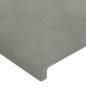 vidaXL Cabecero con luces LED terciopelo gris claro 80x5x118/128 cm vidaXL Cabecero con luces LED terciopelo gris claro 80x5x118/128 cm