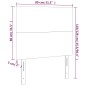 vidaXL Cabecero con luces LED terciopelo gris claro 80x5x118/128 cm vidaXL Cabecero con luces LED terciopelo gris claro 80x5x118/128 cm
