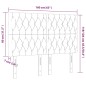 vidaXL Cabecero con luces LED terciopelo rosa 160x7x118/128 cm vidaXL Cabecero con luces LED terciopelo rosa 160x7x118/128 cm