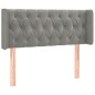 vidaXL Cabecero con LED de terciopelo gris claro 93x16x78/88 cm vidaXL Cabecero con LED de terciopelo gris claro 93x16x78/88 cm
