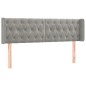 vidaXL Cabecero con LED de terciopelo gris claro 147x16x78/88 cm vidaXL Cabecero con LED de terciopelo gris claro 147x16x78/88 cm