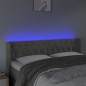 vidaXL Cabecero con LED de terciopelo gris claro 147x16x78/88 cm vidaXL Cabecero con LED de terciopelo gris claro 147x16x78/88 cm
