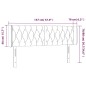 vidaXL Cabecero con LED de terciopelo gris claro 147x16x78/88 cm vidaXL Cabecero con LED de terciopelo gris claro 147x16x78/88 cm