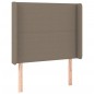 vidaXL Cabecero con LED de tela gris taupe 83x16x118/128 cm vidaXL Cabecero con LED de tela gris taupe 83x16x118/128 cm