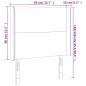 vidaXL Cabecero con LED de tela gris taupe 83x16x118/128 cm vidaXL Cabecero con LED de tela gris taupe 83x16x118/128 cm