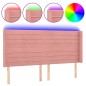 vidaXL Cabecero con LED de terciopelo rosa 163x16x118/128 cm vidaXL Cabecero con LED de terciopelo rosa 163x16x118/128 cm