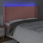 vidaXL Cabecero con LED de terciopelo rosa 163x16x118/128 cm vidaXL Cabecero con LED de terciopelo rosa 163x16x118/128 cm