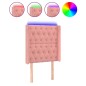 vidaXL Cabecero con LED de terciopelo rosa 83x16x118/128 cm vidaXL Cabecero con LED de terciopelo rosa 83x16x118/128 cm