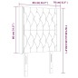 vidaXL Cabecero con LED de terciopelo rosa 83x16x118/128 cm vidaXL Cabecero con LED de terciopelo rosa 83x16x118/128 cm