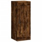 vidaXL Aparador de madera contrachapada roble ahumado 34,5x34x180 cm vidaXL Aparador de madera contrachapada roble ahumado 34,5x34x180 cm
