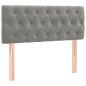 vidaXL Cama box spring con colchón terciopelo gris claro 100x200 cm vidaXL Cama box spring con colchón terciopelo gris claro 100x200 cm