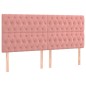 vidaXL Cama box spring con colchón terciopelo rosa 200x200 cm vidaXL Cama box spring con colchón terciopelo rosa 200x200 cm