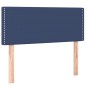 vidaXL Cama box spring colchón y luces LED tela azul 80x200 cm vidaXL Cama box spring colchón y luces LED tela azul 80x200 cm