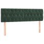 vidaXL Cama box spring colchón y LED terciopelo verde oscuro 140x200cm vidaXL Cama box spring colchón y LED terciopelo verde oscuro 140x200cm