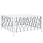 vidaXL Juego de muebles de jardín 8 piezas con cojines acero blanco vidaXL Juego de muebles de jardín 8 piezas con cojines acero blanco