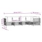 vidaXL Juego de muebles de jardín 5 pzas con cojines acero antracita vidaXL Juego de muebles de jardín 5 pzas con cojines acero antracita