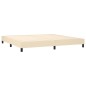 vidaXL Cama box spring con colchón tela color crema 200x200 cm vidaXL Cama box spring con colchón tela color crema 200x200 cm