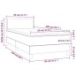 vidaXL Cama box spring con colchón tela azul 80x200 cm vidaXL Cama box spring con colchón tela azul 80x200 cm