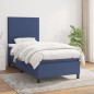 vidaXL Cama box spring con colchón tela azul 80x200 cm vidaXL Cama box spring con colchón tela azul 80x200 cm