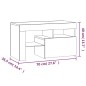 vidaXL Mesitas de noche con luces LED 2 uds roble marrón 70x36,5x40cm vidaXL Mesitas de noche con luces LED 2 uds roble marrón 70x36,5x40cm