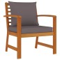 vidaXL Juego comedor jardín con cojines 9 piezas madera maciza acacia vidaXL Juego comedor jardín con cojines 9 piezas madera maciza acacia