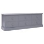vidaXL Banco de entrada de madera gris oscuro 115x30x40 cm vidaXL Banco de entrada de madera gris oscuro 115x30x40 cm