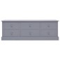 vidaXL Banco de entrada de madera gris oscuro 115x30x40 cm vidaXL Banco de entrada de madera gris oscuro 115x30x40 cm