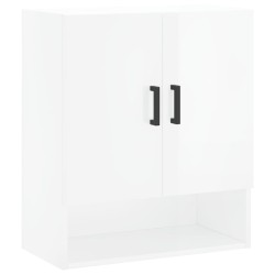 vidaXL Armario de pared madera de ingeniería blanco brillo 60x31x70 cm
