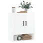vidaXL Armario de pared madera de ingeniería blanco brillo 60x31x70 cm vidaXL Armario de pared madera de ingeniería blanco brillo 60x31x70 cm