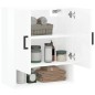 vidaXL Armario de pared madera de ingeniería blanco brillo 60x31x70 cm vidaXL Armario de pared madera de ingeniería blanco brillo 60x31x70 cm