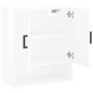 vidaXL Armario de pared madera de ingeniería blanco brillo 60x31x70 cm vidaXL Armario de pared madera de ingeniería blanco brillo 60x31x70 cm