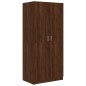 vidaXL Armario madera contrachapada color roble marrón 80x52x180 cm vidaXL Armario madera contrachapada color roble marrón 80x52x180 cm