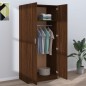 vidaXL Armario madera contrachapada color roble marrón 80x52x180 cm vidaXL Armario madera contrachapada color roble marrón 80x52x180 cm