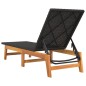 vidaXL Tumbonas 2 uds ratán y madera maciza acacia marrón y negro vidaXL Tumbonas 2 uds ratán y madera maciza acacia marrón y negro