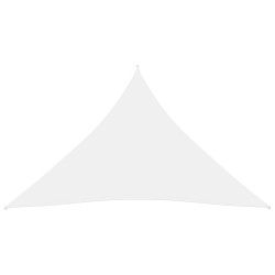 vidaXL Toldo de vela triangular tela Oxford blanco 3x3x3 m