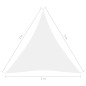 vidaXL Toldo de vela triangular tela Oxford blanco 3x3x3 m vidaXL Toldo de vela triangular tela Oxford blanco 3x3x3 m