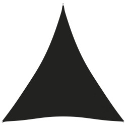 vidaXL Toldo de vela triangular tela Oxford negro 3x4x4 m