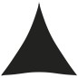 vidaXL Toldo de vela triangular tela Oxford negro 3x4x4 m
