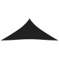 vidaXL Toldo de vela triangular tela Oxford negro 3x4x4 m