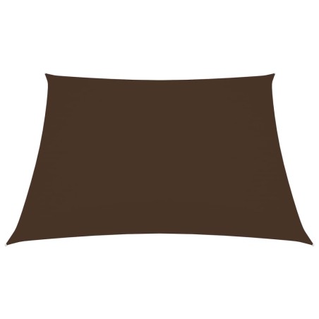 vidaXL Toldo de vela cuadrado tela Oxford marrón 5x5 m