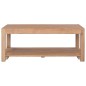 vidaXL Mesa de centro de madera maciza de teca 100x50x40 cm vidaXL Mesa de centro de madera maciza de teca 100x50x40 cm